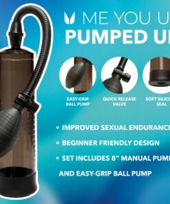 Alternative view of Me You Us Pumped Up Black Suction Penis Pump
