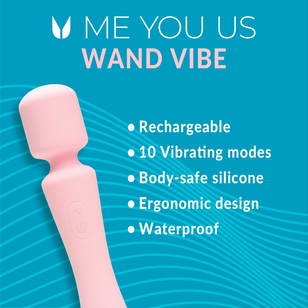 Me You Us Wand Vibrator Pink - Image 2