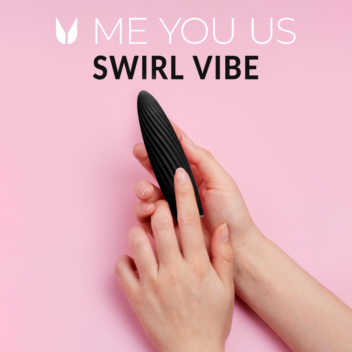 Me You Us Swirl Bullet Vibrator Black - Image 3